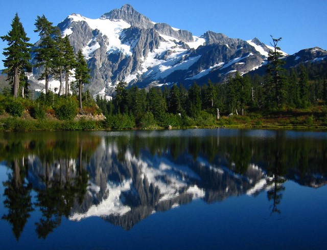 Mt. Shuksan and Picture Lake